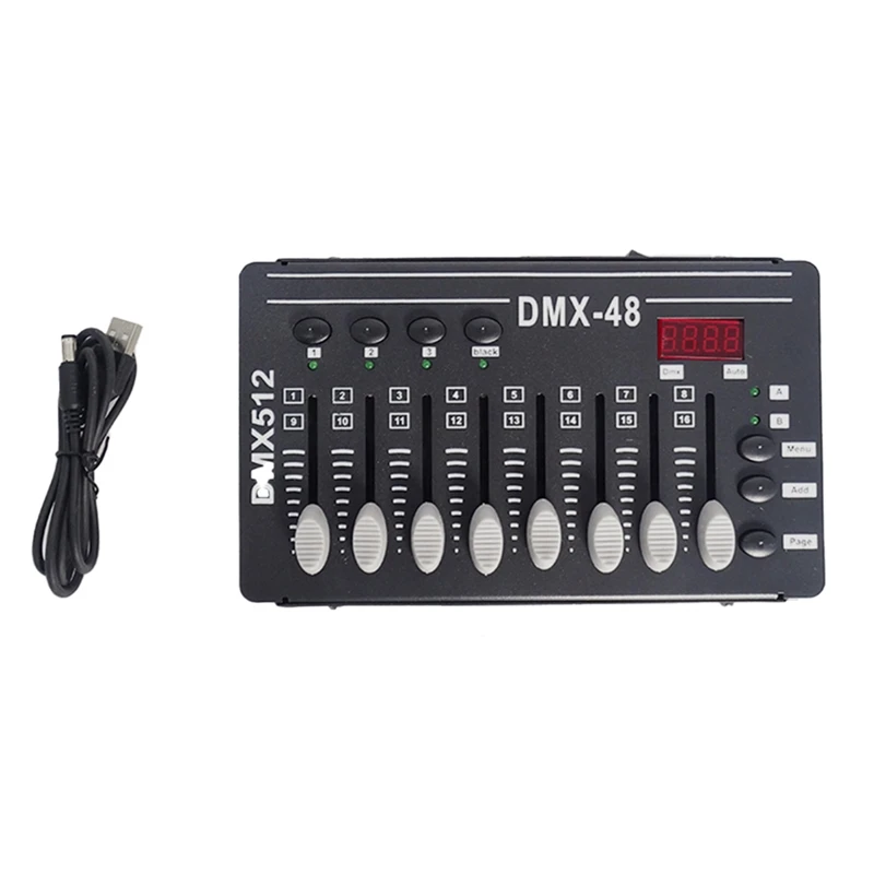 1 шт. DMX Контроллер управления DMX512 Светодиодный сценический свет Лазерный проектор Движущаяся головка Дым Холодный