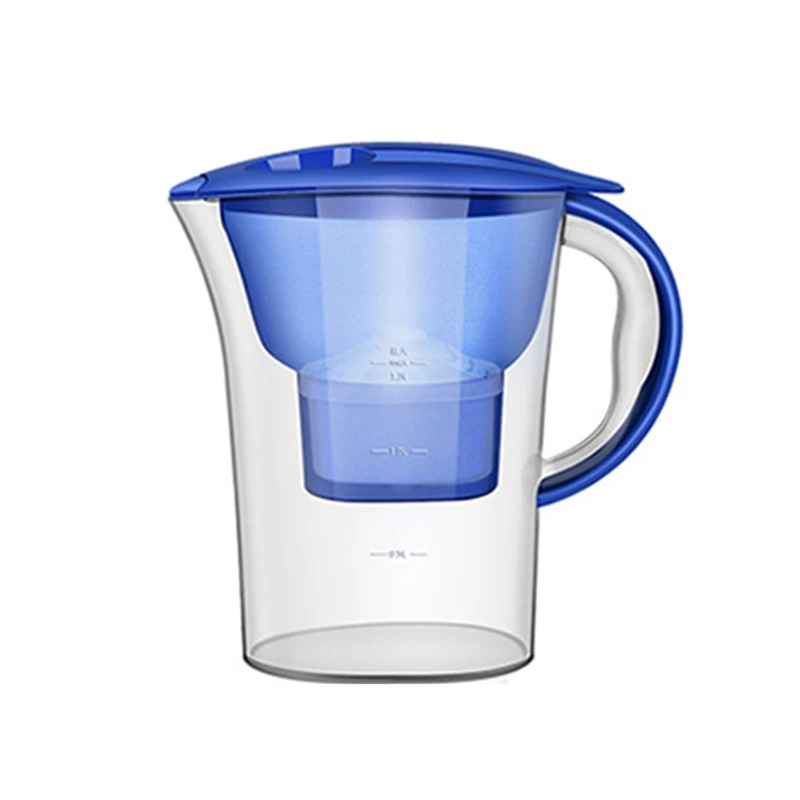 1 шт. Синий сетевой чайник Портативный очиститель воды Бытовой кухонный фильтр с активированным углем Чайник