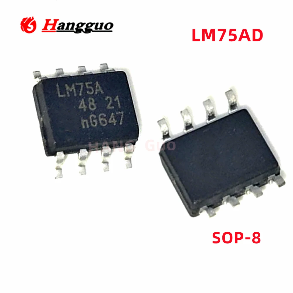 10 шт./лот Оригинальный LM75 LM75A LM75AD патч SOP8 датчик температуры IC