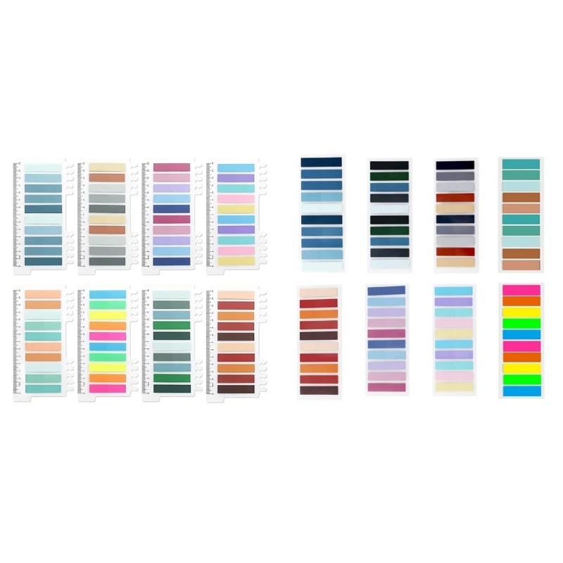 1600 шт. 80 цветов Записываемые Morandi Липкие вкладки Перемещаемый маркер цветной страницы Дропшиппинг