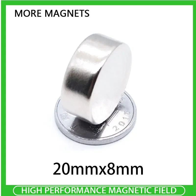 2 ~ 30 шт. 20x8 мм магнит горячий круглый магнит сильные магниты редкоземельный неодимовый магнит 20 мм x 8 мм 20 * 8 мм