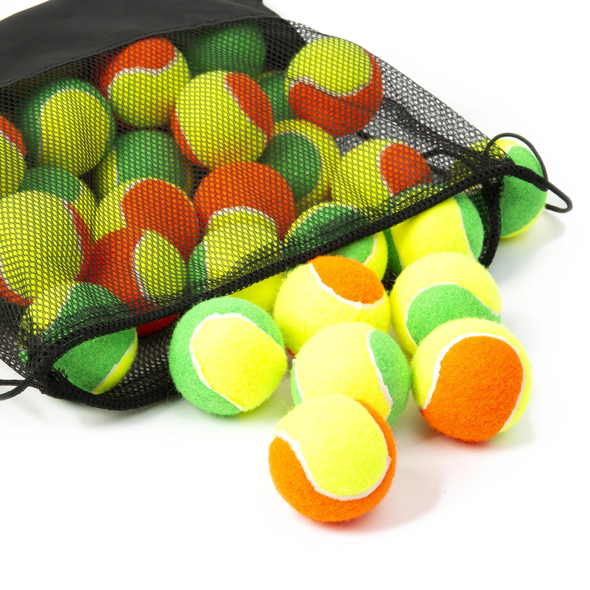 36 шт. Многоцветные смешанные мячи для пляжного тенниса 50% давление с сетчатой сумкой через плечо - 6,12, 24, 36 Размеры упаковки Мяч для пляжного тенниса Original