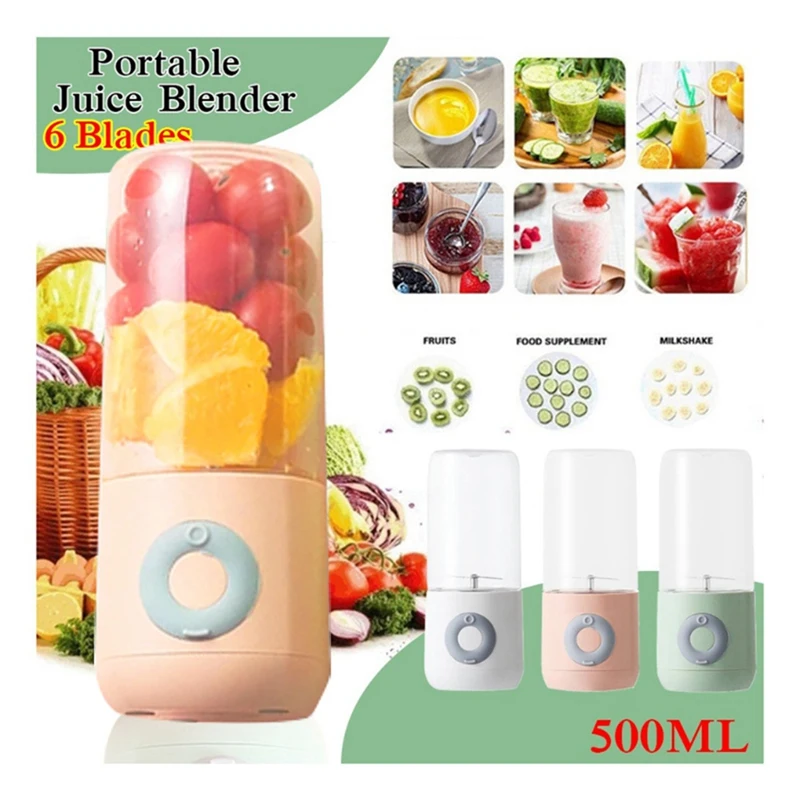 500 мл USB Электрический блендер Соковыжималка для фруктов и овощей -B