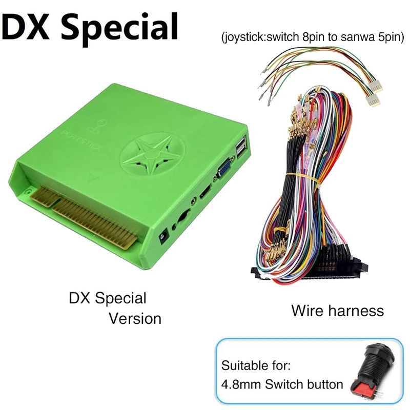 5000 в 1 DX Специальная аркадная игровая консоль Jamma Материнская плата + 4,8 мм Jamma Кабель для Pandora Saga Box DX Special HD VGA