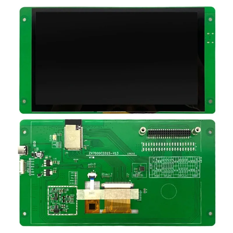 7 дюймовый модуль емкостного сенсорного экрана TN 800 * 480 с ESP32 S3 N16R8 Wifi BT 8 МБ PSRAM Последовательный дисплей UART IIC USB