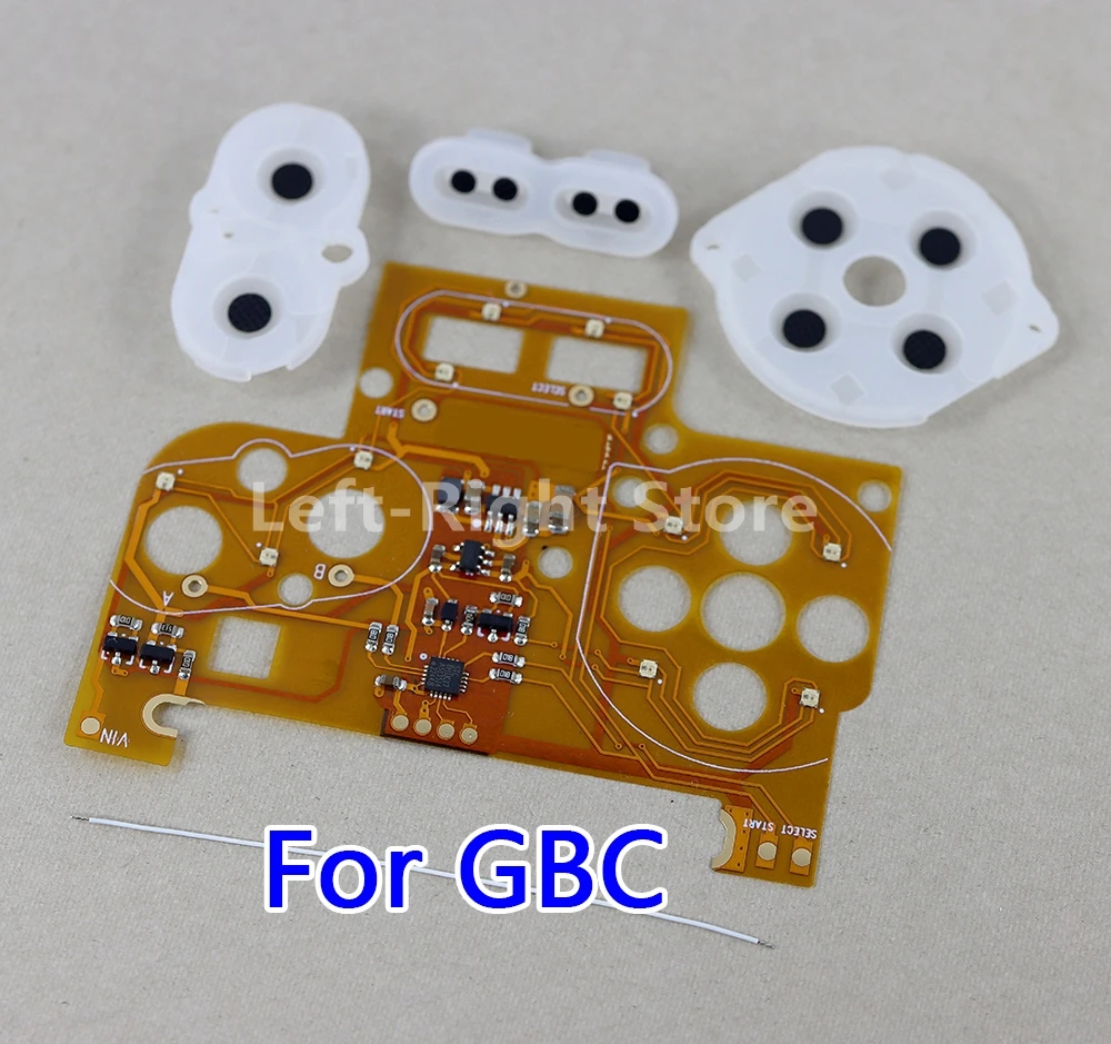 8 комплектов для GBC Button LED Kit для Gameboy Цветная подсветка с проводящим клеем