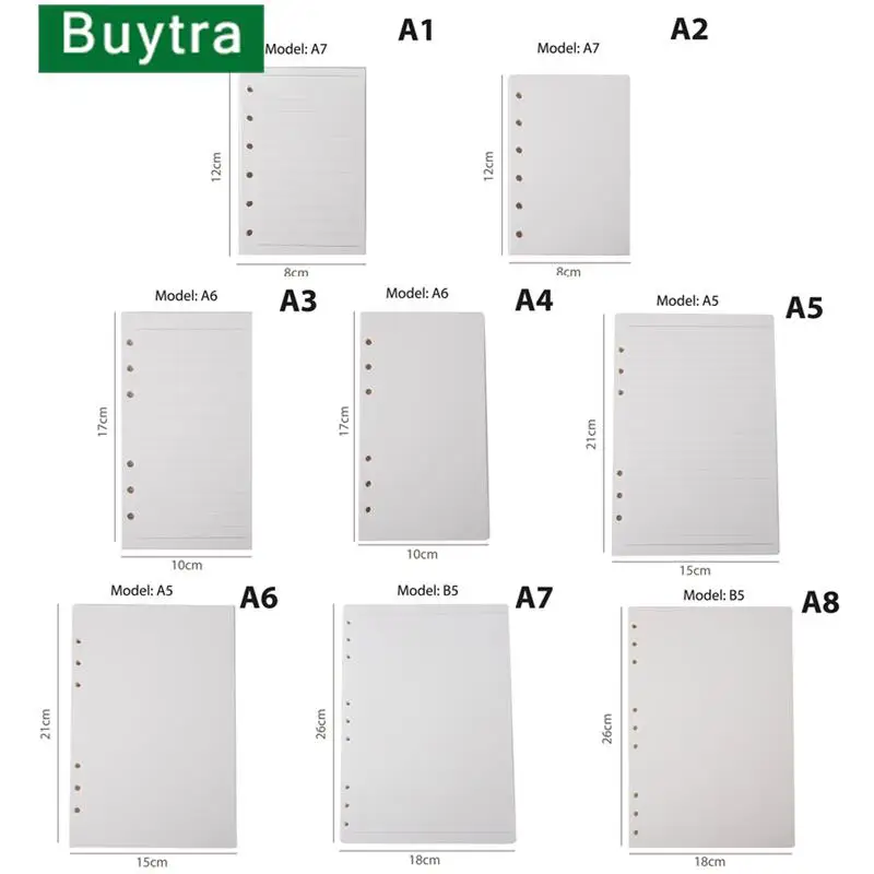 A7/A6/A5/B5 Замена ядра ноутбука Заготовка с вкладным листом Горизонтальный линейный стиль