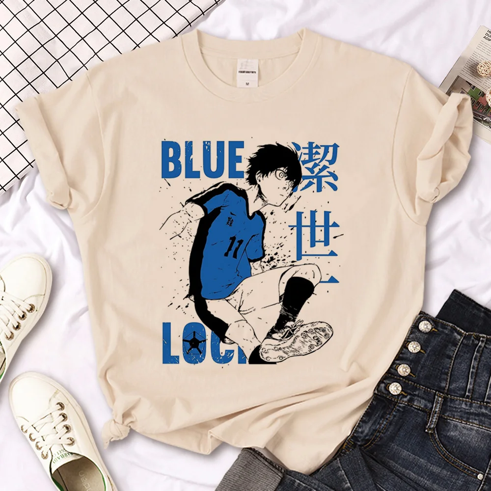 Blue Lock футболки женские смешные уличная одежда дизайнер топ девушка смешная одежда