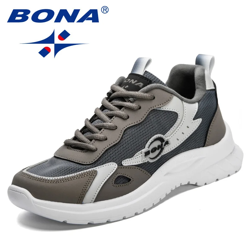 BONA 2023 Новые дизайнеры Обувь для отдыха на открытом воздухе Mansculino Легкие повседневные кроссовки Мужская осенняя вулканизированная обувь Мужская обувь для ходьбы