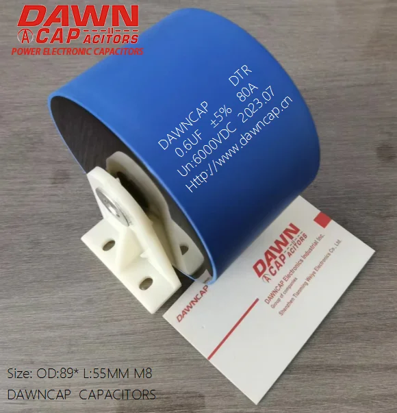 DAWNCAP DTR 0,6 мкФ 6000 В постоянного тока 80 А Высоковольтный резонансный нагреватель Конденсатор