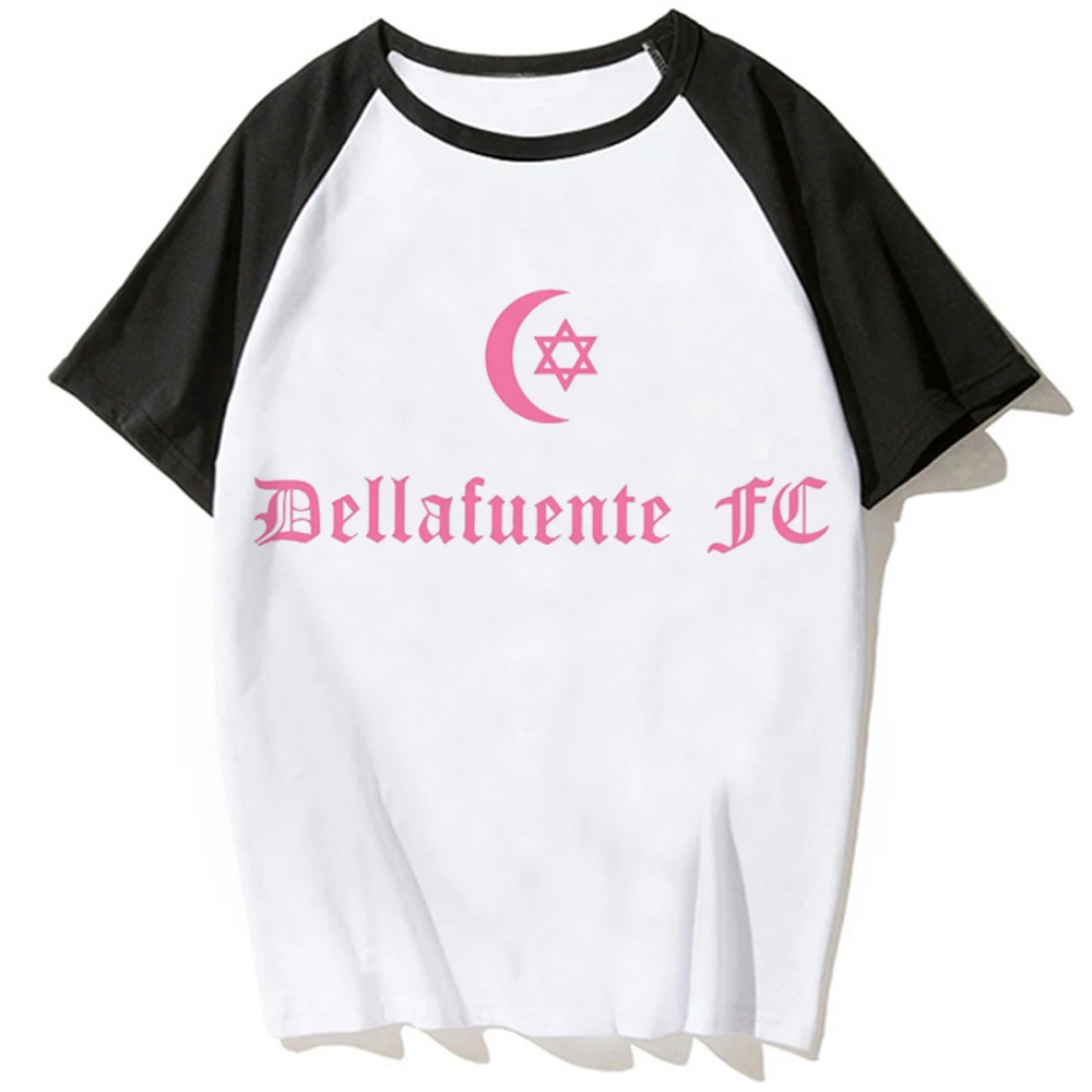 Dellafuente футболки женские комиксы японский дизайнер Tee girl уличная одежда аниме манга одежда