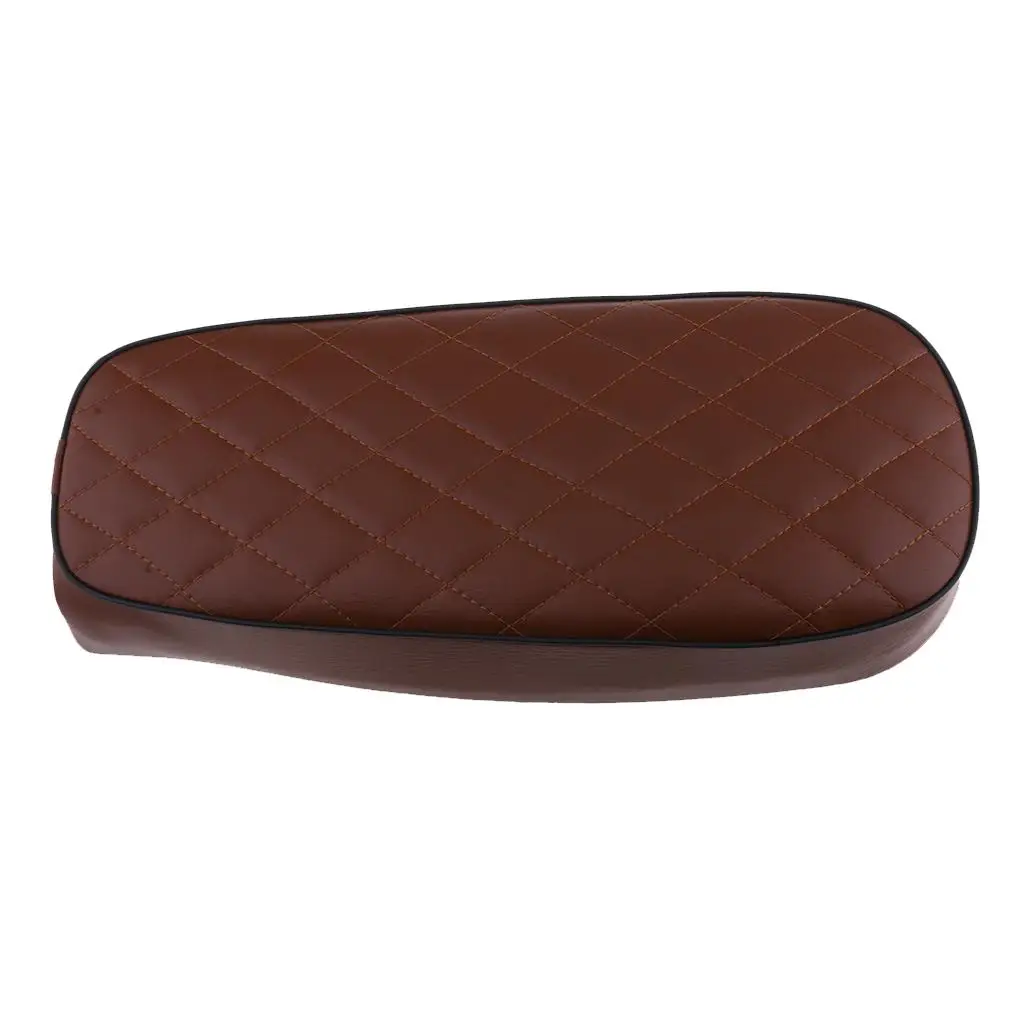 dolity Светло-коричневая подушка сиденья Cafe Racer Rhombus для Honda CG125