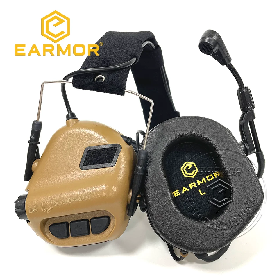 EARMOR M32 MOD3 Тактическая гарнитура Наушники Защита слуха Съемка Наушники с микрофоном Звукоусиление