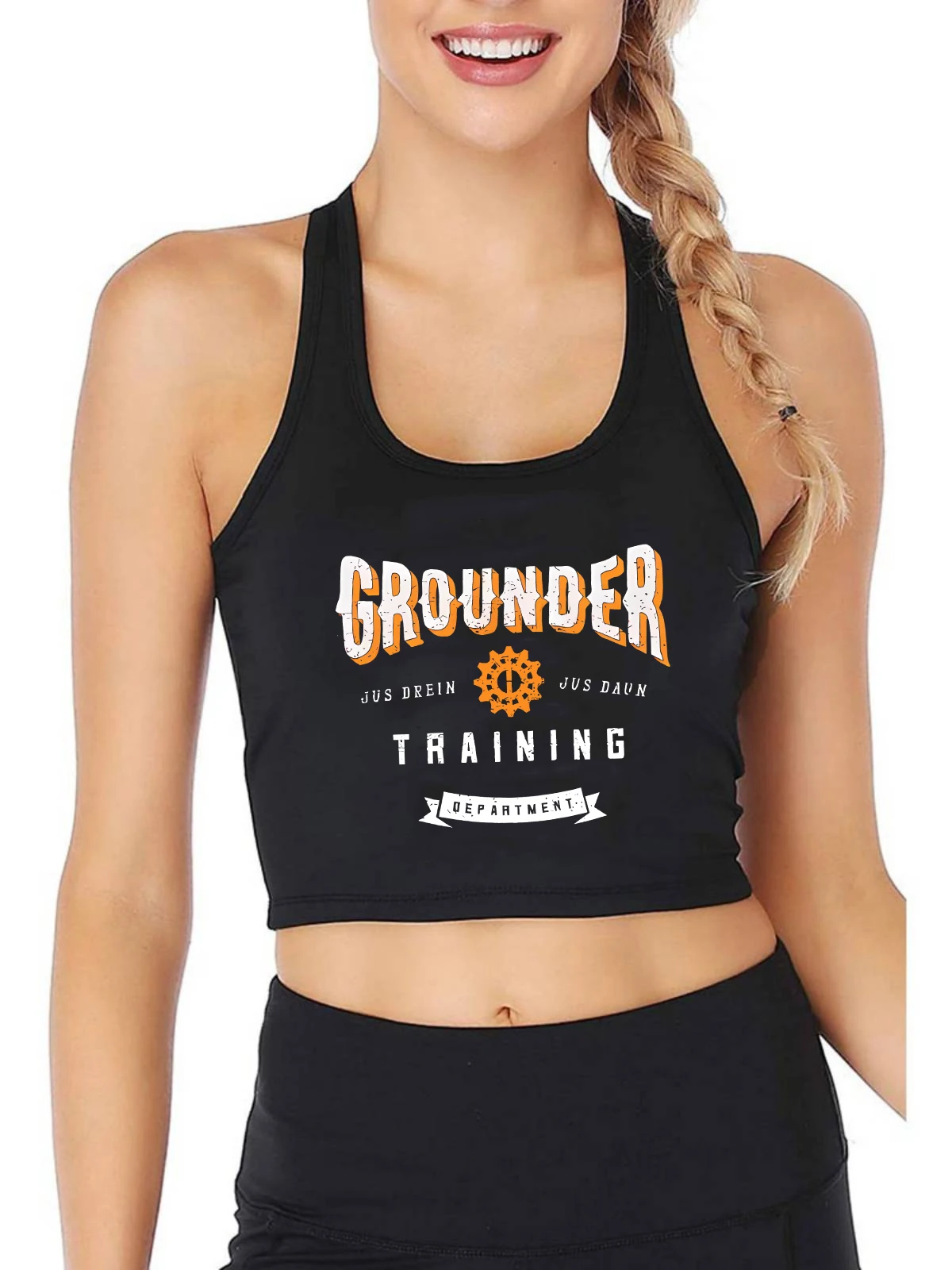 Grounders Training Dept.Design Sexy Slim Fit Укороченный топ Женские настраиваемые хлопковые дышащие майки Hotwife Camisole