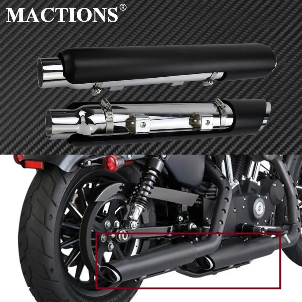 Mactions Глушители выхлопных газов Shortshots Выхлопные трубы Черный для Harley Sportster 2014-2020 48 72 883 Superlow XL Iron Модели