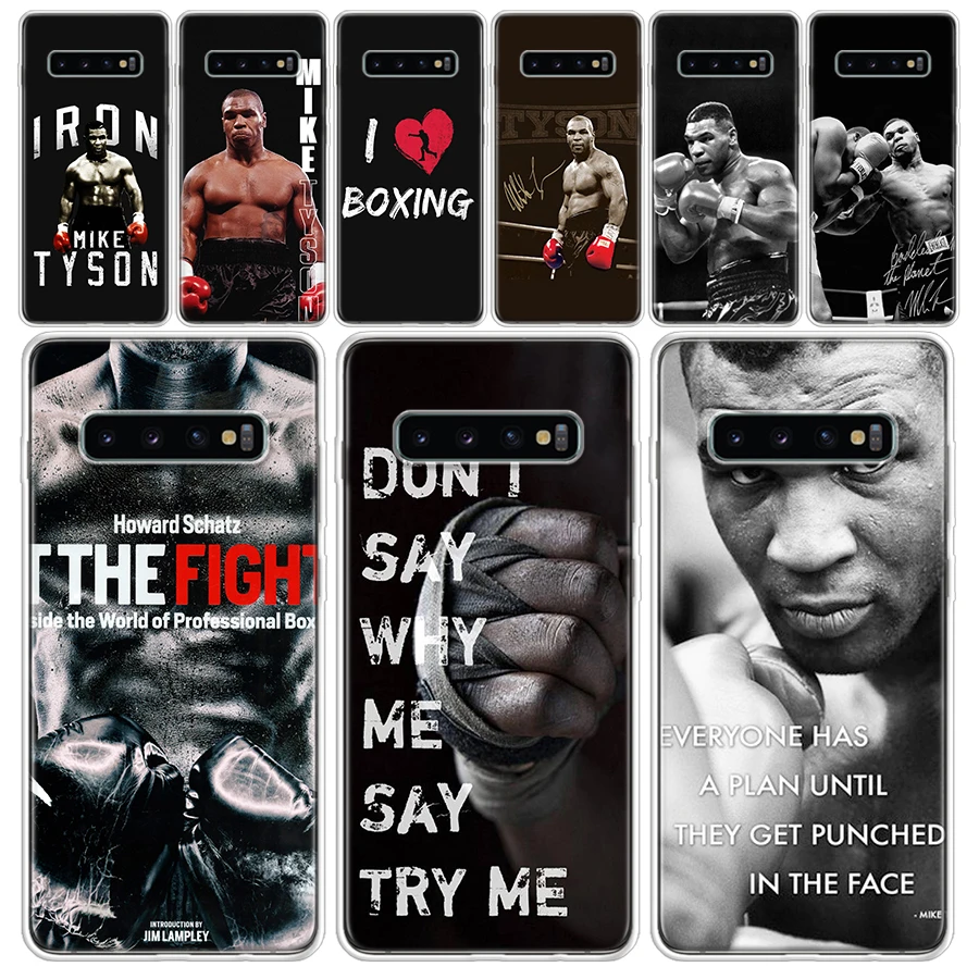 Mike Tyson Boxer Man Прозрачный мягкий чехол для телефона для Samsung Galaxy S23 S22 S21 Ultra S20 FE S10 Plus S10E S9 S8 + S7 Чехол