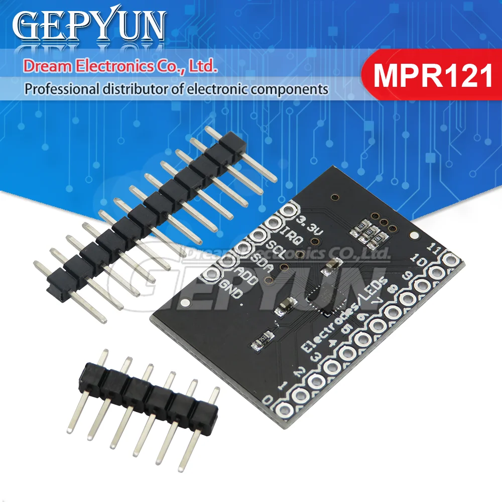 MPR121 Breakout V12 Модуль контроллера емкостного сенсорного датчика Плата для разработки клавиатуры I2C