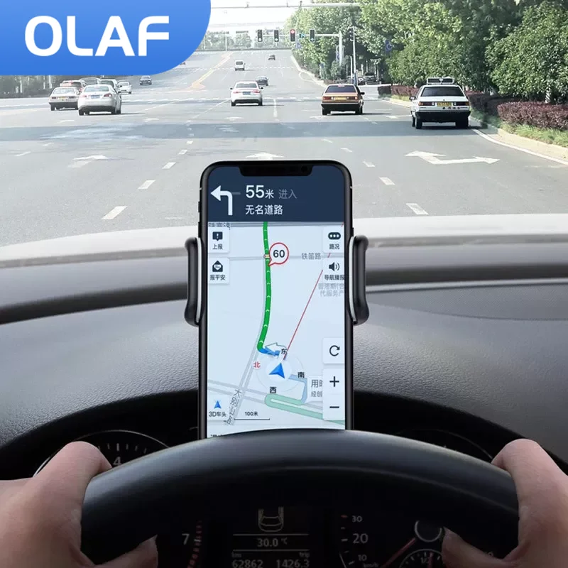 Olaf Универсальная приборная панель Автомобильный держатель для телефона Зажим Крепление Подставка Телескопический GPS дисплей Кронштейн для мобильного телефона для iPhone Samsung Xiaomi