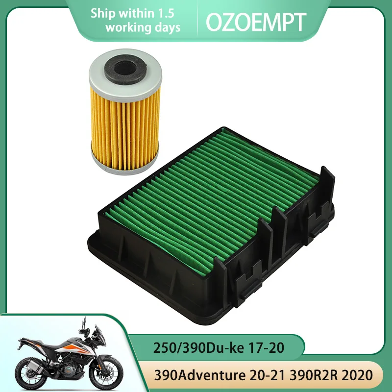 OZOEMPT Комплект воздушно-масляных фильтров для мотоциклов Применимо к 250/390Du-ke 17-20 390Adventure 20-21 390R2R 2020