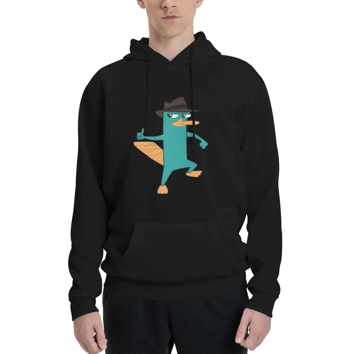 Perry The Platypus Толстовка с капюшоном из полиэстера Мужской женский свитер Размер XXS-3XL
