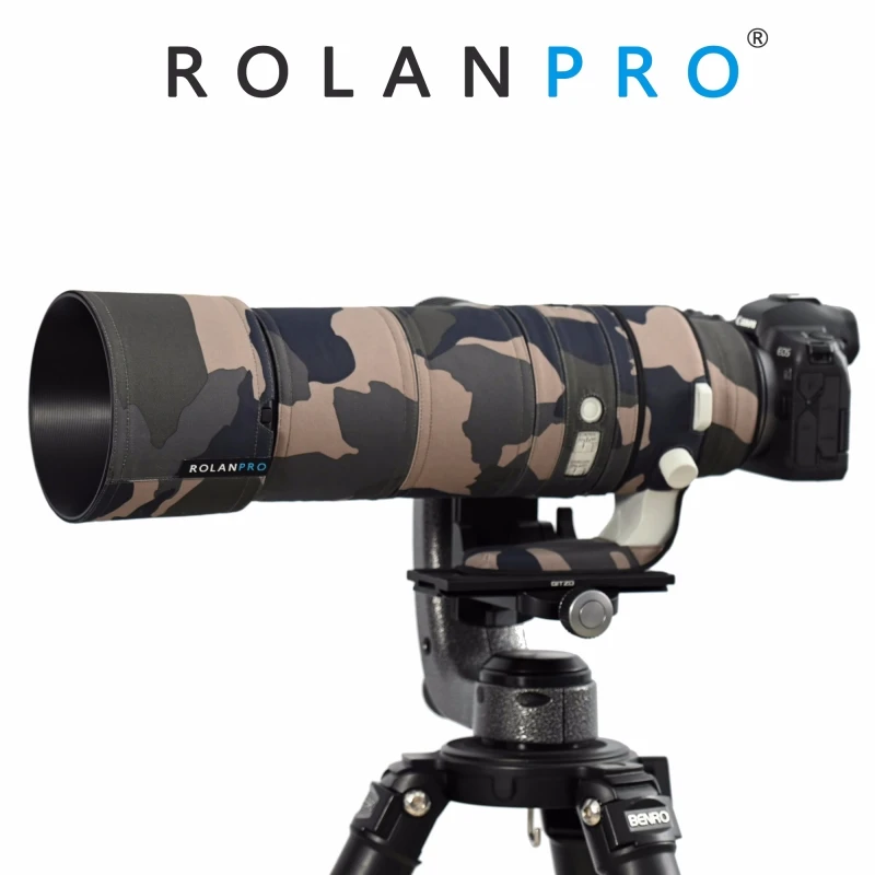 ROLANPRO Lens Coat для Canon RF200-800mm F6.3-9 IS USM Водонепроницаемый защитный чехол Камуфляжный чехол от дождя RF200-800 Gun Sleeve
