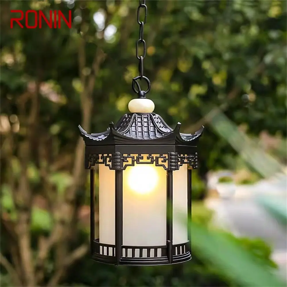RONIN Классический подвесной светильник Открытый ретро светодиодный светильник Водонепроницаемый для украшения домашнего коридора