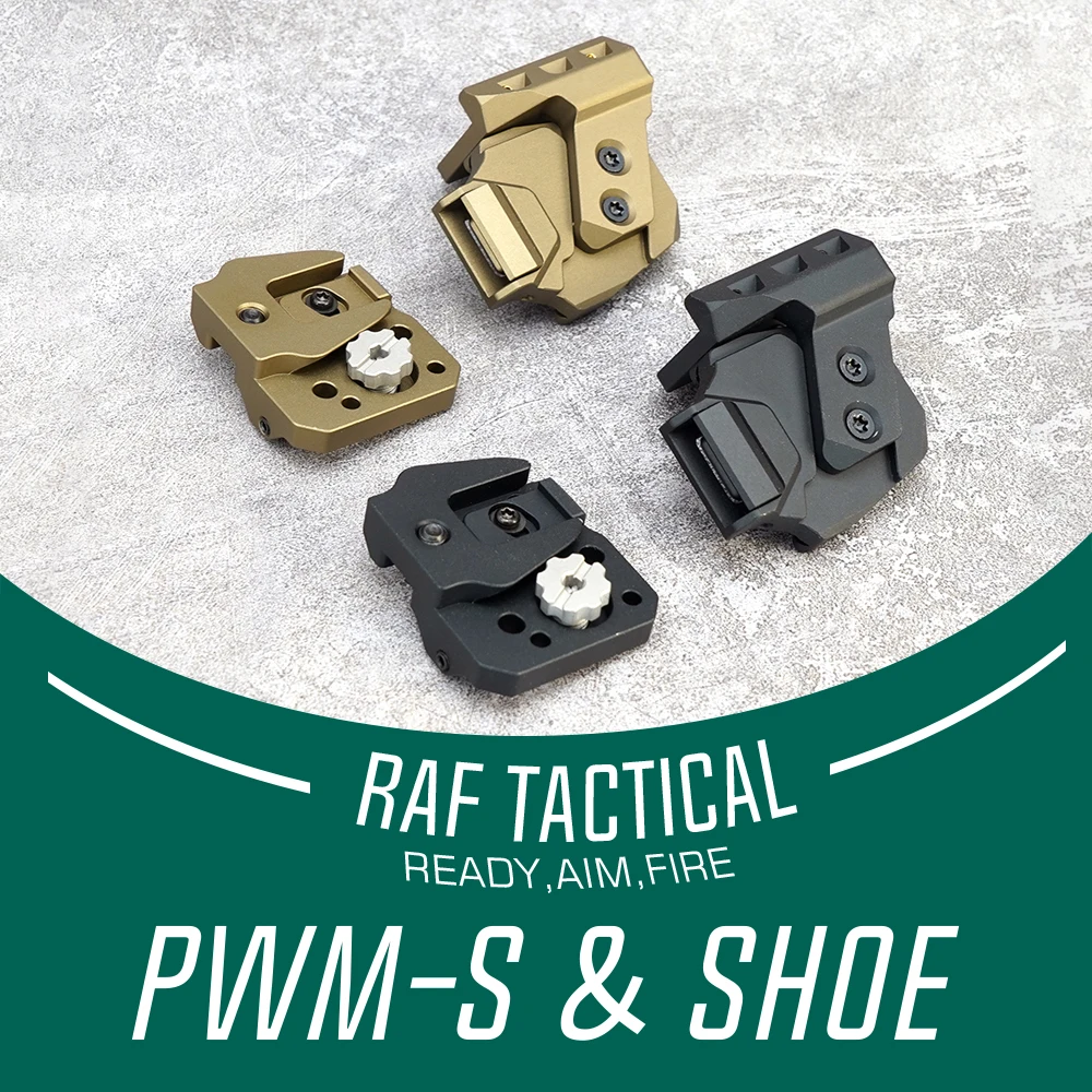 SPECPRECISION Tactical Parasitic Weapon Mount-Static (PWM-S) & HVM Shoe Combo 2PS Металлическое крепление для шлема
