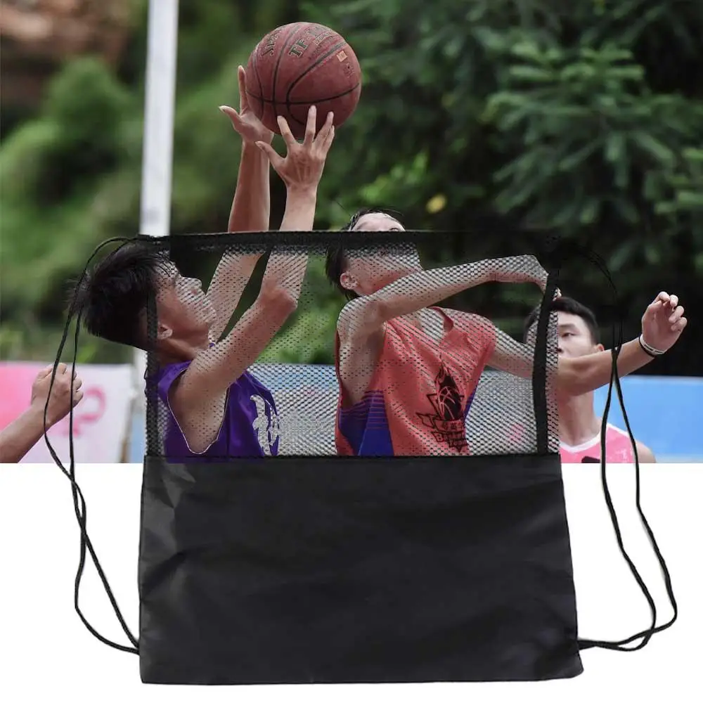 Аксессуары Волейбол Многофункциональные спортивные на открытом воздухе Футбольные сумки для хранения Сумки для хранения Сумки для хранения Полусетчатая сумка Баскетбольная сумка для хранения