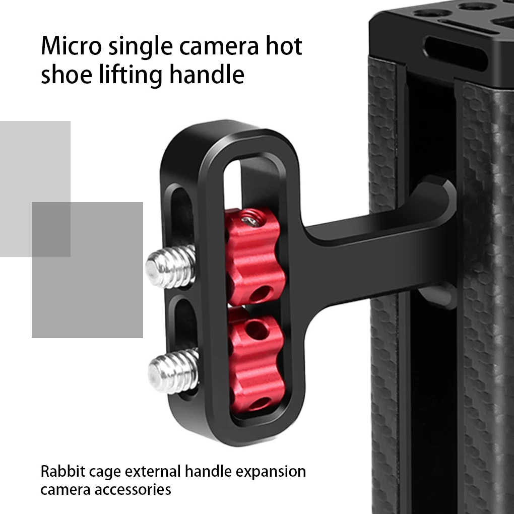  Боковая ручка камеры из алюминиевого сплава Маленькая клетка для камеры Встроенный гаечный ключ для цифровой зеркальной и беззеркальной цифровой камеры