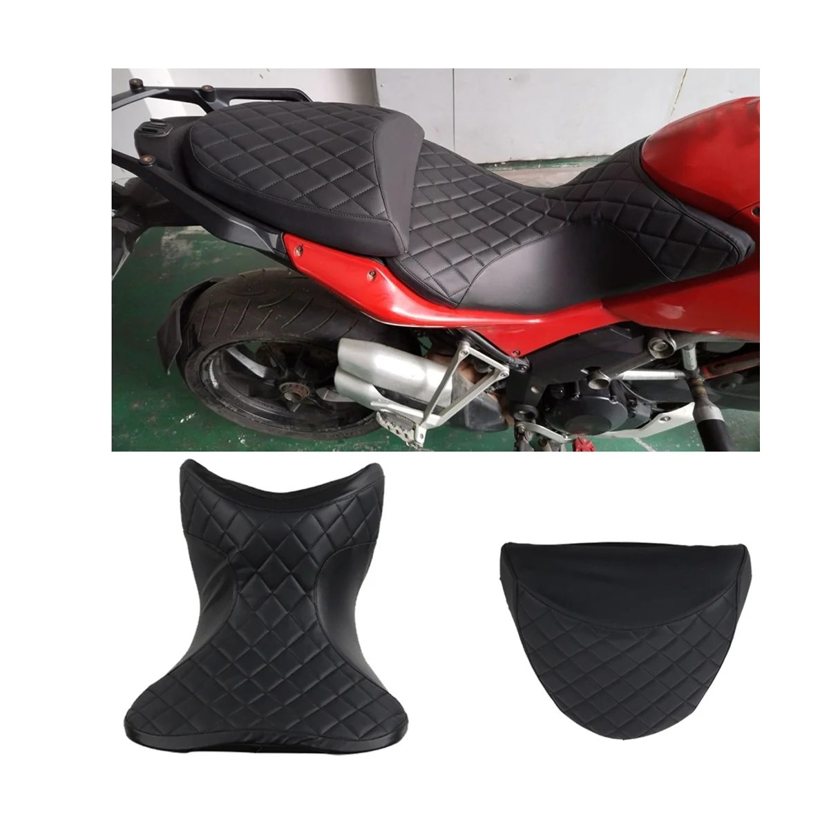 Для Ducati Multistrada V2 V2S Multi MTS Мотоцикл PU Чехол для сиденья Протектор Подушка сиденья Аксессуары