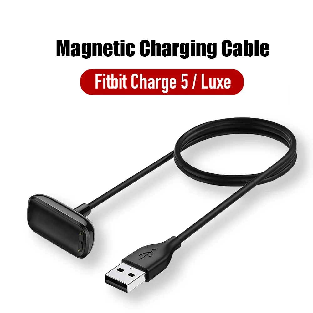 Для Fitbit Charge 5 Беспроводной кабель магнитного зарядного устройства USB для Fitbit Luxe Зарядная док-станция Портативный адаптер Аксессуары для смарт-часов