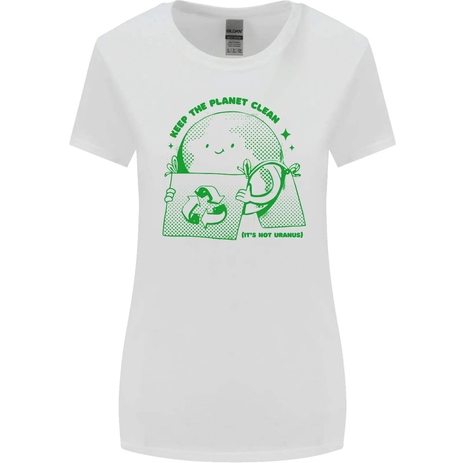 Изменение климата Сохраните планету в чистоте Женская футболка с длинным рукавом и широким кроем