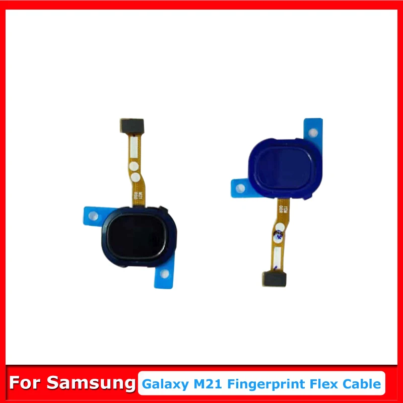 Кнопка главного меню для Samsung Galaxy M21 M215F Touch ID Датчик отпечатков пальцев Scaner Flex Кабель Функции возврата Запасные части