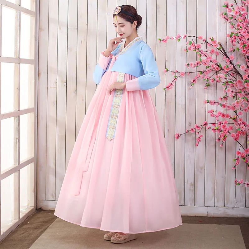 корейские древние костюмы женщины ханбок платье традиционная вечеринка азиатский дворец ханбок элегантный корейский свадебный ориантальный танцевальный костюм