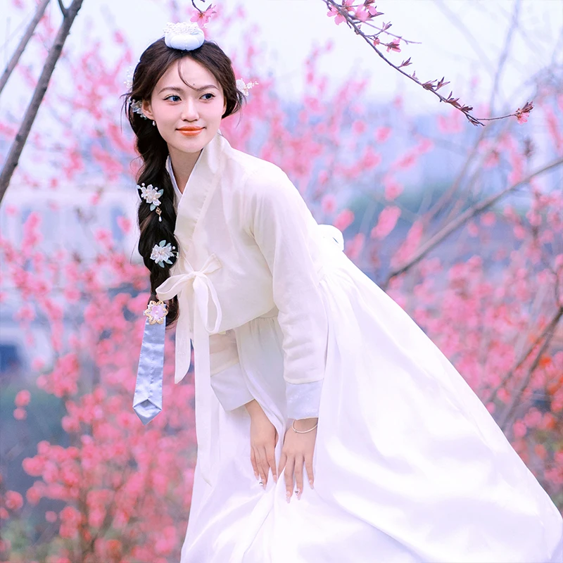 корейский ханбок повязки для волос платье древний традиционный сценический танцевальный костюм женский дворец корея свадьба восточные волосы обруч фотография