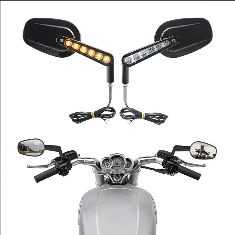 Мотоциклетные зеркала заднего вида и светодиодные передние указатели поворота для Harley VROD VRSCF 2009-2017