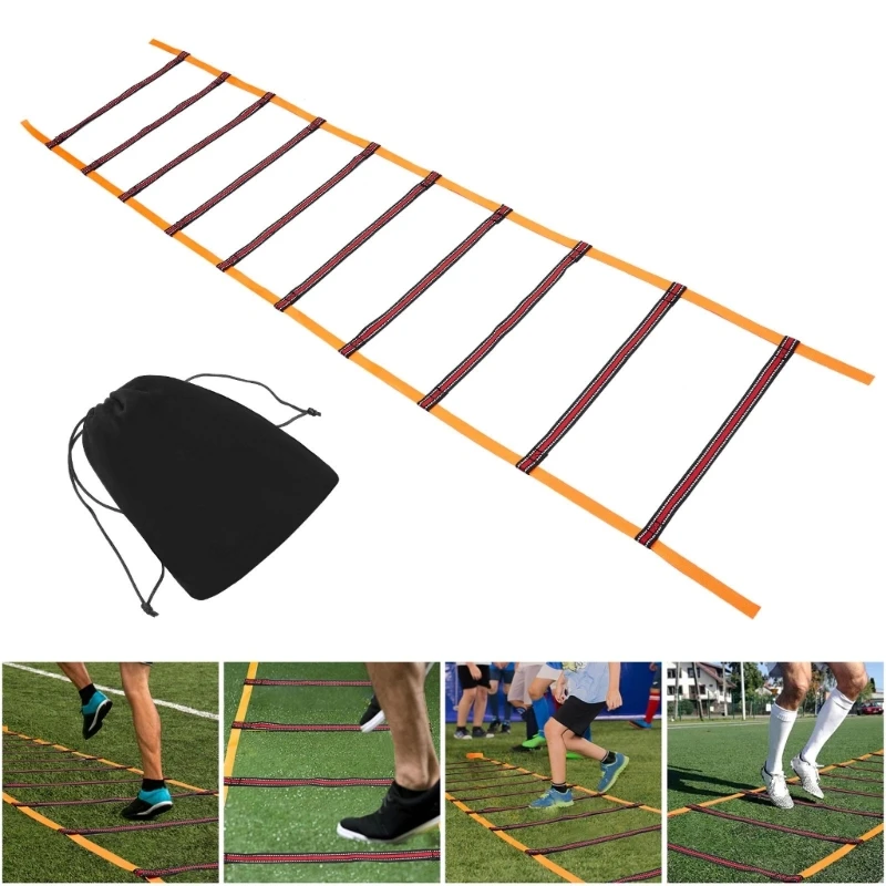 Набор лестниц для аджилити Тренировка на ловкость и равновесия Набор для скоростных тренировок с сумкой для переноски для скоростных футбольных тренировок