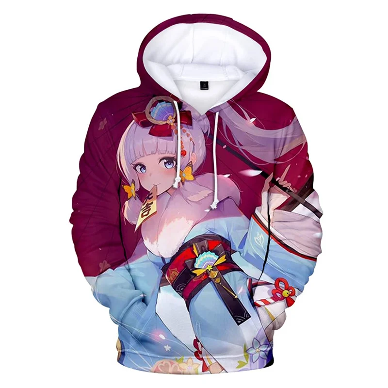 Новая 3D-игра Genshin Impact Толстовки с принтом Детская мода Хип-хоп с капюшоном Толстовка с капюшоном Женщины Зима Harajuku Y2k Пуловеры Одежда