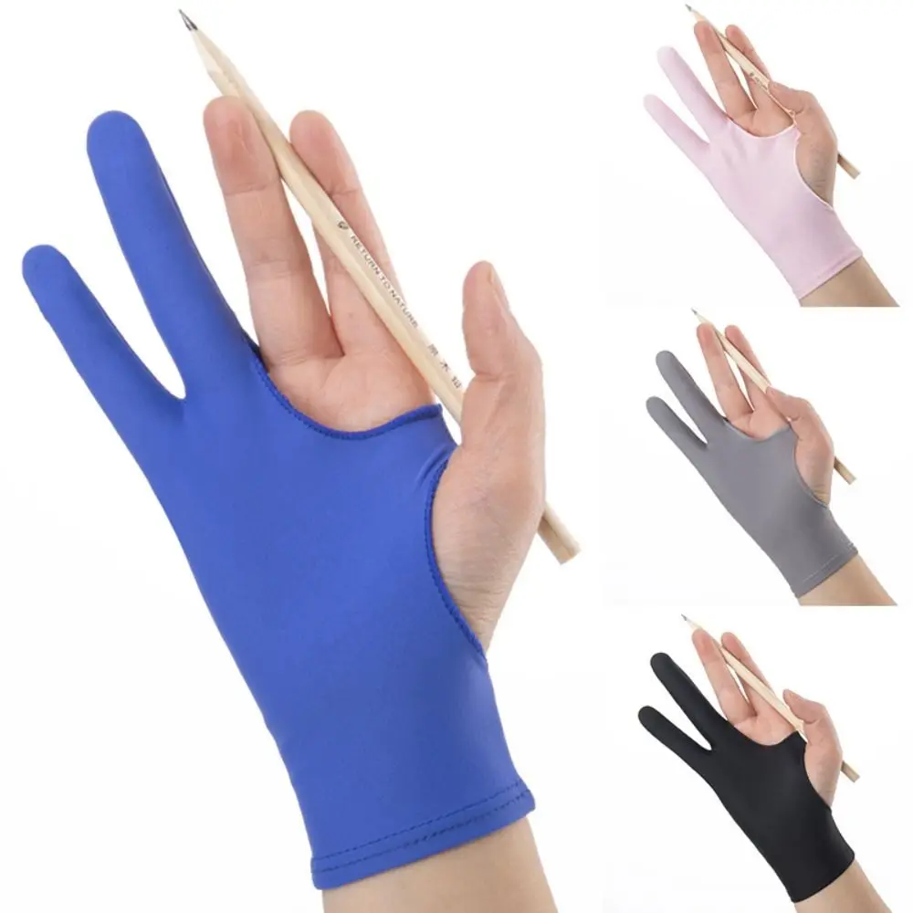 Перчатки художников с двумя пальцами Перчатки для отторжения ладони Перчатки для рисования Ручка Дисплей Бумага Искусство Живопись Эскизы iPad Карандаш Графика Планшет