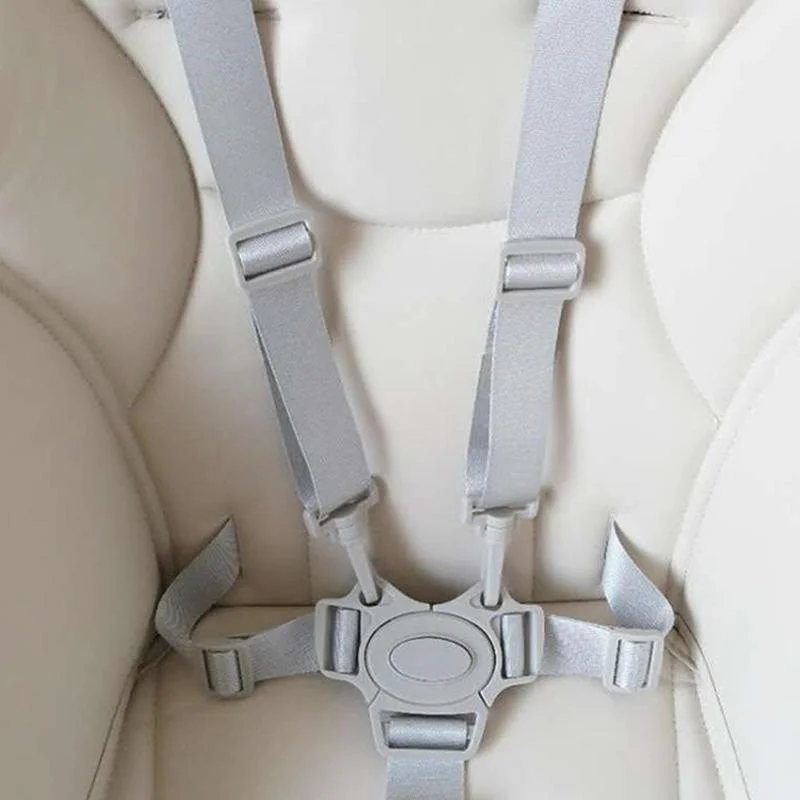 Ремень детского обеденного стула Крестообразный дизайн Детский 5-точечный ремень безопасности Стульчик для кормления Безопасный ремень безопасности Ремни безопасности для колясок Автокресла