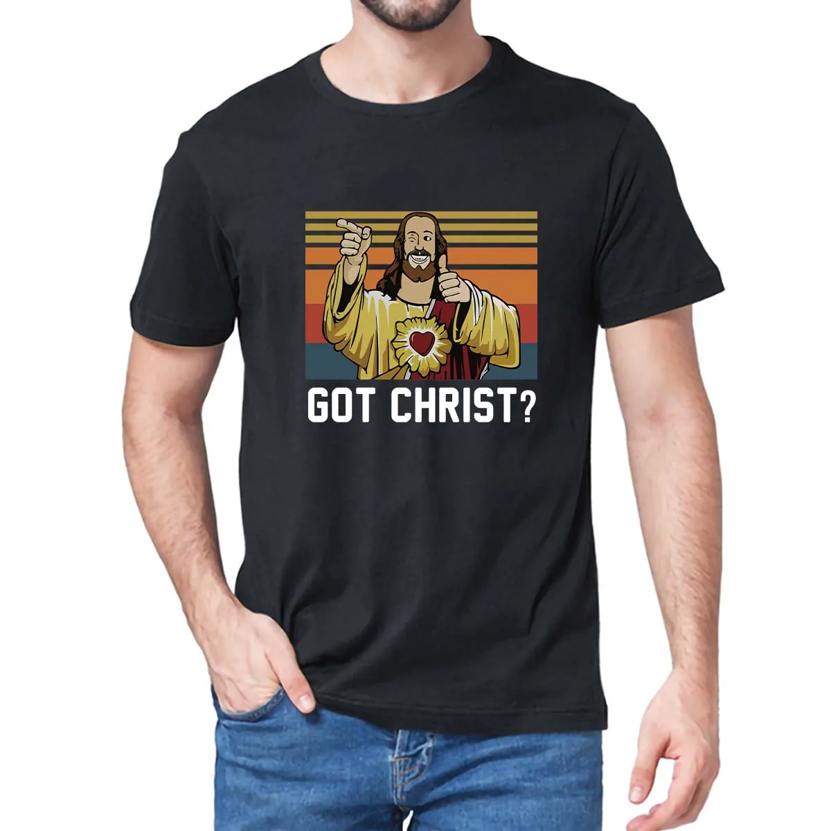 Футболка с сердцем Иисуса GOT CHRIST Funny Valentine Gifts Envmenst 100% хлопок футболка для универсальных мужчин и женщин