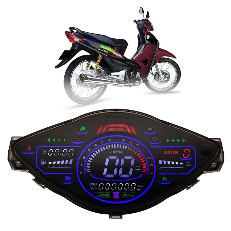 Цифровой светодиодный измеритель для Honda Wave100 Wave 100R Wave110 Wave110R Измеритель скорости Одометр
