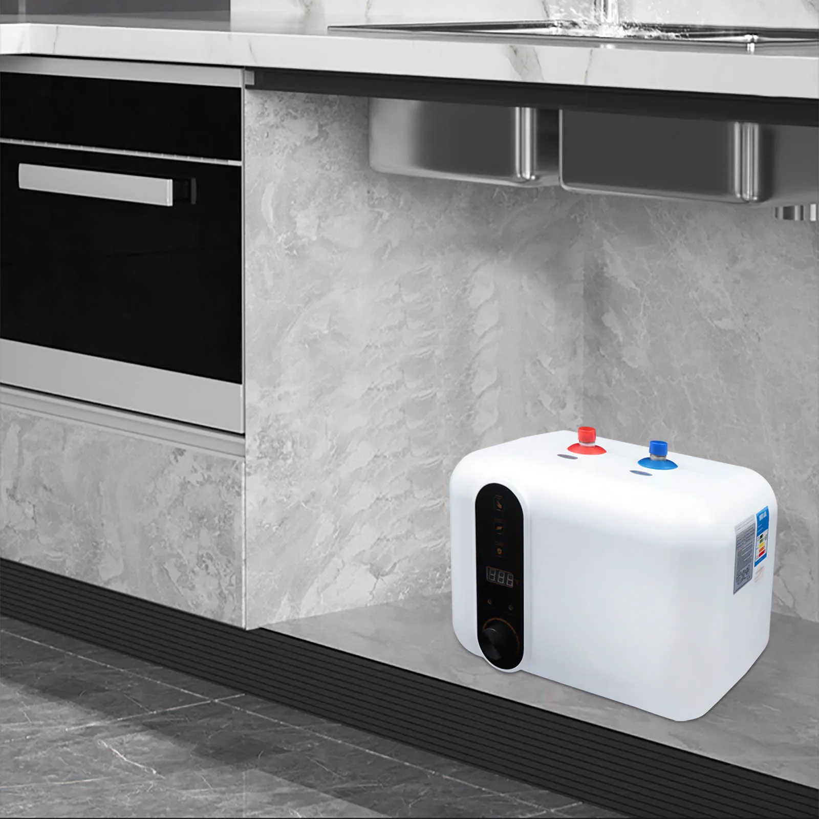  Электрический водонагреватель Небольшой компактный резервуар для хранения, 1,5 кВт Кухонный шкаф с мгновенной раковиной под раковиной, RV 1 шт.
